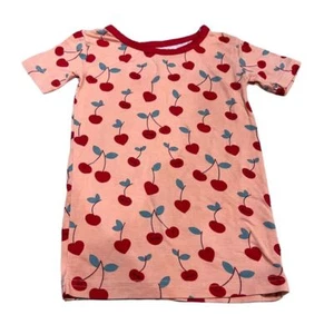 Little Sleepies Girls 3T Cherry Print Short Sleeve Pajama Shirt - Picture 1 of 4