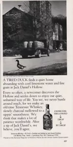 1984 Jack Daniel's Hollow tired duck whiskey 1-page MAGAZINE AD - Picture 1 of 1
