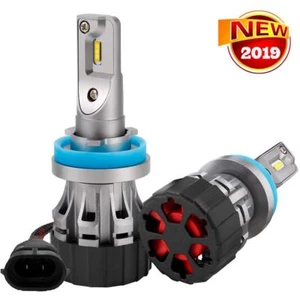 H11 LED Headlight Blubs Conversion Kit w/ CSP Chips 8000LM 6000K Cool White - Foto 1 di 7