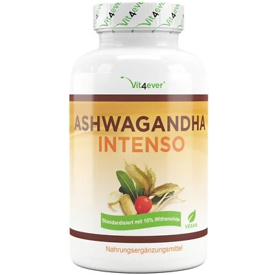 VIT4EVER ASHWAGANDHA - 180 capsule (vegan) á 750 mg - 10% withanolidi - bacca del sonno