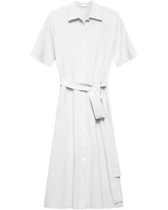 Van Laack Piqué-Kleid Kamea midi Hemdblusenkleider Rundhalsausschnitt Kragenlos - Bild 1 von 4