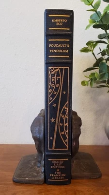 Umberto Eco Foucault’s Pendulum Franklin Library SIGNED 1st Edition - Imagem 1 de 4