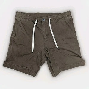 Vuori Men's Shorts Olive Ripstop Pockets Drawstring Outdoors Large 34-36 - Picture 1 of 7