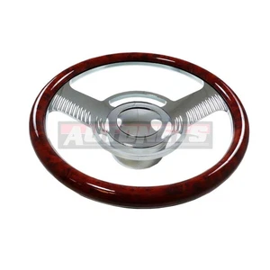 Chapa de madera clásico Chevy GM cromo aluminio volante bocina botón adaptador - Imagen 1 de 6