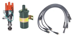 New Distributor Volvo Penta 4 CYL Marine engines + Ignition Coil + Leads - Picture 1 of 3