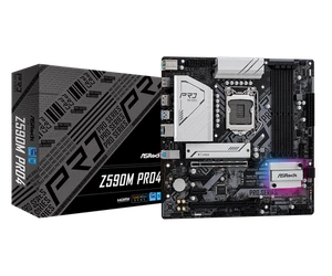 ASRock Z590M Pro Micro-ATX Moederbord Intel LGA1200 USB 3.2 DDR4 PCIe 4.0 Z590 - Imagen 1 de 4