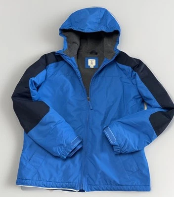 Boys Lands' End Grow-A-Longs Winter Nylon Lined Coat Sz  Large 14/16 Clean - Image 1 of 4