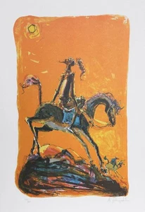 Alvin Carl Hollingsworth, Don Quijote 2, Lithographie, signiert und nummeriert in Bleistift - Bild 1 von 5