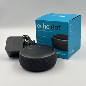 Amazon Echo Dot (3. Generation) Smart Lautsprecher - Anthrazit - Bild 1 von 11
