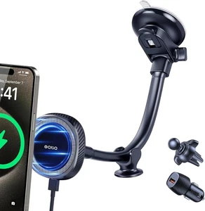 OQTIQ para Cargador de Coche MagSafe, Cargador Inalámbrico Magnético Negro-Magsafe - Imagen 1 de 9