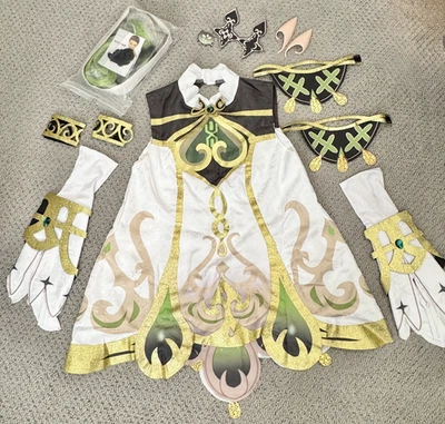 Disfraz de Hada Nahida Genshin Impact + Peluca Halloween - Envío a EE. UU. Foto 1 de 4