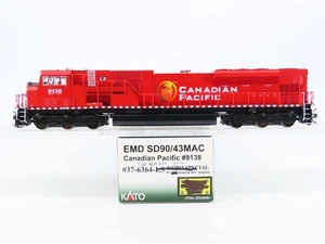 HO KATO 37-6364 CP Canadian Pacific EMD SD90/43MAC Diesel #9138 w/ DCC & Sound - Picture 1 of 13