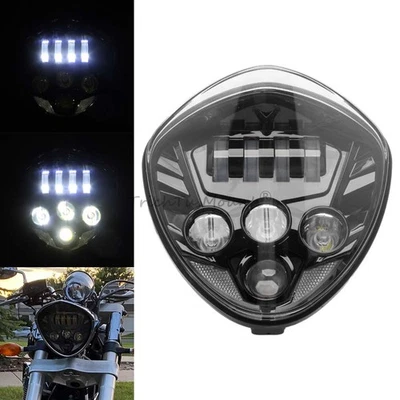 Headlight LED Hi/Lo Beam For Victory Cross Country Ness Magnum Hammer High-Ball - Image 1 of 4