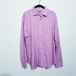 Camisa SEIZE Sur VINGT Para Hombre Púrpura Cuadros Abotonada Manga Larga Algodón - Imagen 1 de 11