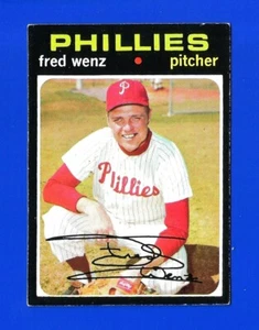 1971 Topps BASEBALL SET BREAK #92 FRED WENZ PHILADELPHIA PHILLIES (JK1) - Picture 1 of 1