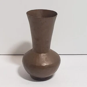Vintage gehämmerte Kupfervase 5" hoch, 2 1/4" Öffnung tolle Patina 8,5oz Kupfer - Bild 1 von 5