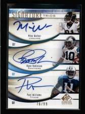 WALKER / ROBINSON / WILLIAMS 2009 SP SIGNATURE TRIOS TRIPLE AUTO #76/99 AX8108