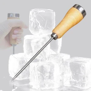 Steel Ice Picks Punch Crusher Icing Breaker Wooden Handle Kitchen 2024 - Picture 1 of 11