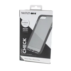 Tech21 Evo Check Case for iPhone 7 Plus / iPhone 8 Plus Smoke Black - Photo 1 sur 4