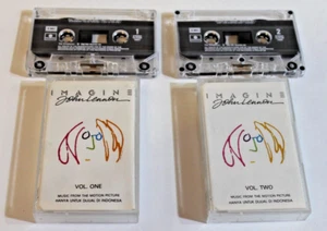 IMAGINE John Lennon Vol 1 & 2 Soundtrack EMI Indonesia Cassettes 1988 Excellent - Picture 1 of 12