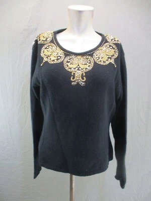 EVAN-PICONE размер L женщин Angora кролика волос ягненка шерсти смесь бисером свитер 082 - Изображение 1 из 4