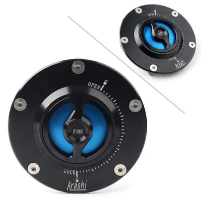 Fit Ducati 899/848/1199 PANIGALE CNC Gas Fuel Tank Cap Cover Blue UK - Image 1 of 4