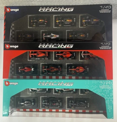 Burago F1 1:43 Scale Diecast Metal 6-Pack Car Set New in Box - Image 1 of 4