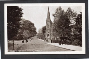 Postcard Enfield London Middlesex the Wesleyan Methodist Church by Odell - Picture 1 of 2
