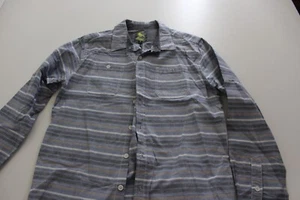 Modern Amusement Blue Stripe LONG SLEEVE SHIRT 15.5 x 33/34 Medium M - Picture 1 of 3