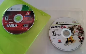 NBA 2K13 Jay Z & Madden NFL 10 - XBOX 360 2 Video Games Includes cases, no art - Picture 1 of 2