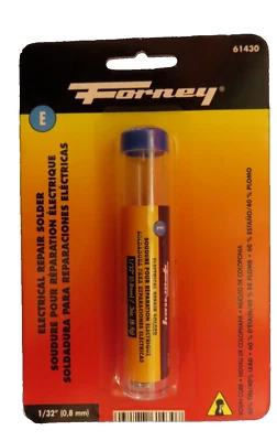 Soldadura de núcleo de colofonia Forney reparación eléctrica soldadura # 61430 1/32" NUEVO Foto 1 de 2