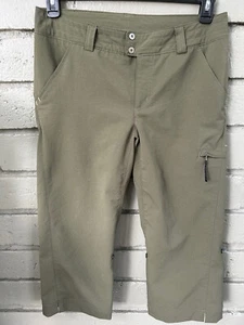 Pantalones capri Columbia Omni-Shade para mujer 8 verde oliva empacables - Imagen 1 de 4