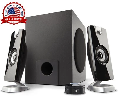 Equipo de sonido para casa sistema de altavoces audio 2.1 hogar PC musica teatro - Image 1 of 4