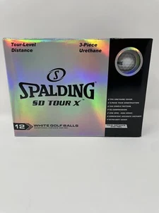 Spalding SD Tour X White Golf Balls Tour Level-Distance-12 count - Picture 1 of 7