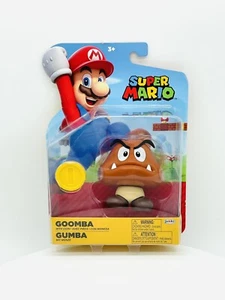 NUEVA Figura de 4"" de Super Mario Goomba con Accesorio para Monedas World of Nintendo - Imagen 1 de 5
