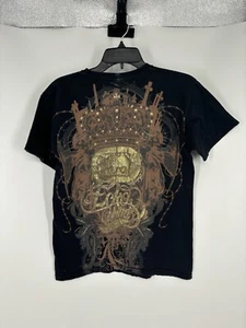 Ecko Unltd Y2K Graphic Tee Vintage Skater AOP All Over Print Rhino Mens Small - Picture 1 of 5
