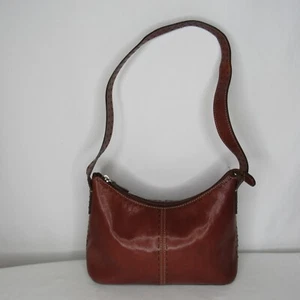 Fossil Brown Leather Pop Stitch Hobo Bag Purse - Picture 1 of 10