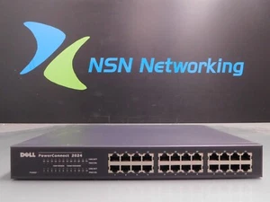 Dell PowerConnect 2024 7H969 24-Port 10/100 Unmanaged Switch - Picture 1 of 6