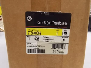 New GE 9T58K0069 Transformer 230/460/575 Pri 95/115 Sec A5 - Picture 1 of 3
