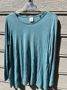 Cabi Women's Long Sleeve Green Top Size Medium - Picture 1 of 2