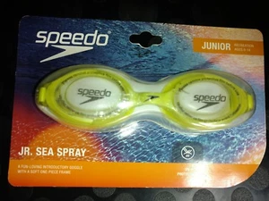 Speedo Junior Occhiali Spray Mare -Verde Lime Nuova Confezione Sigillata Protezione UV - Foto 1 di 3
