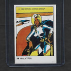 1980 Spanish Marvel Superheroes #58 VALKYRIE Candy Bar Insert Card