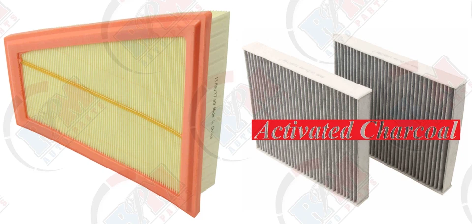 Engine Air Filter + CHARCOAL Cabin Filter 2012-2016 for BMW 528i xDrive F10 - Image 1 of 1