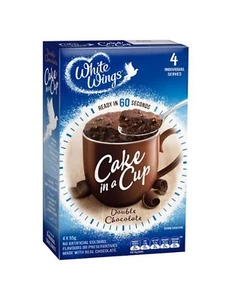 White Wings Double Chocolate Cake In A Cup 4 Pack 220gm - Bild 1 von 2