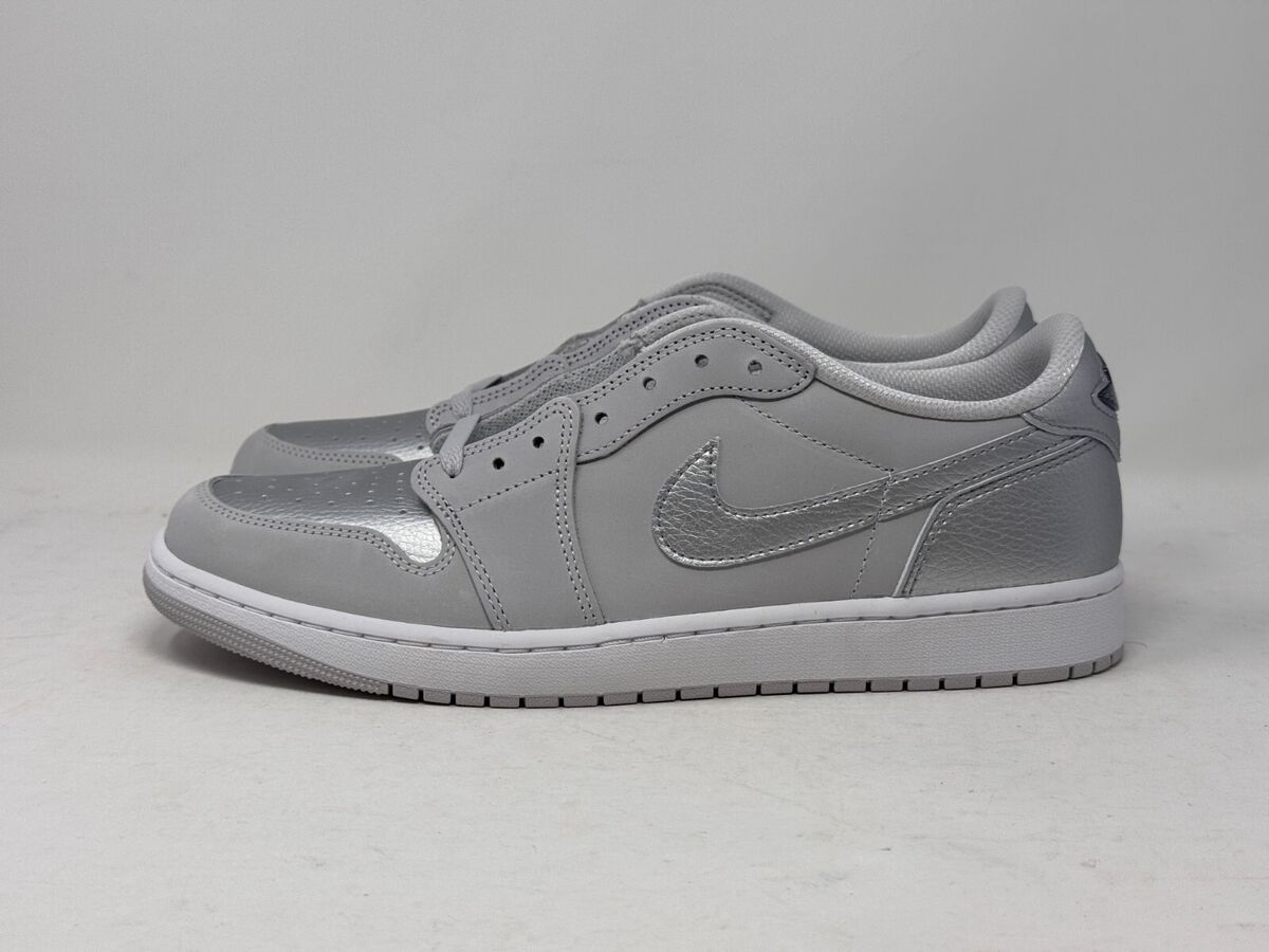 Jordan 1 Retro Low Metallic Silver White | eBay Jordan 1 Retro Low Metallic Silver White | eBay
