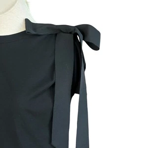 Dries Van Noten Black Horta One Shoulder Sleeve Tie Top Size XS NWT $275 - Picture 1 of 9