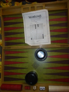 Vintage Whittlecraft Back Gammon Set im Koffer mit Anleitung/RED BOX. - Bild 1 von 9