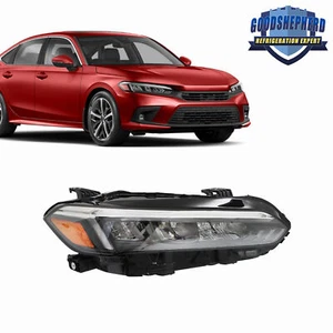 Black LED Headlights Headlamp Right Side For 2022-2023 Honda Civic Sport Touring - Picture 1 of 10
