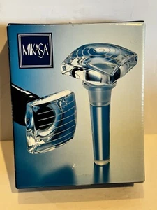 New In Box Mikasa Crystal Bottle Stoppers - Picture 1 of 9