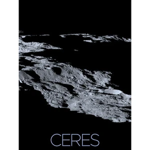 NASA Dawn Spacecraft Dwarf Planet Ceres Surface Poster Art Canvas Print 18X24 - Bild 1 von 6